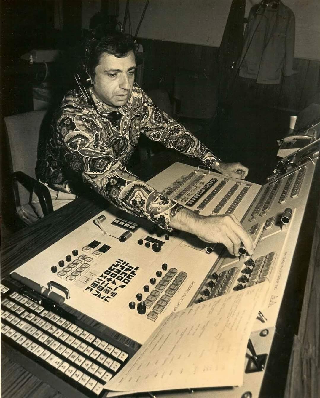 No computers, no presets, just skill, instinct, and a very groovy shirt.